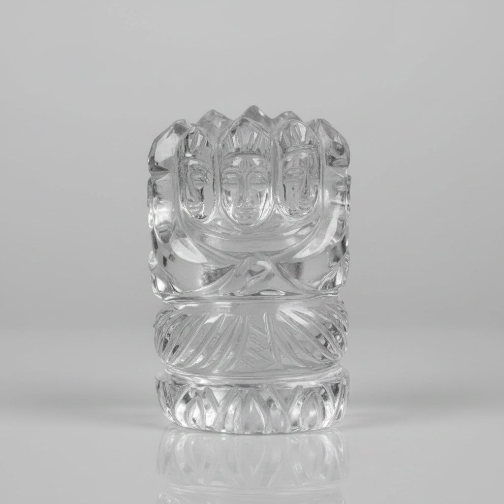 Kartikeya Crystal Idol | 60 Gms | Natural Sphatik Murti - ManiMonk