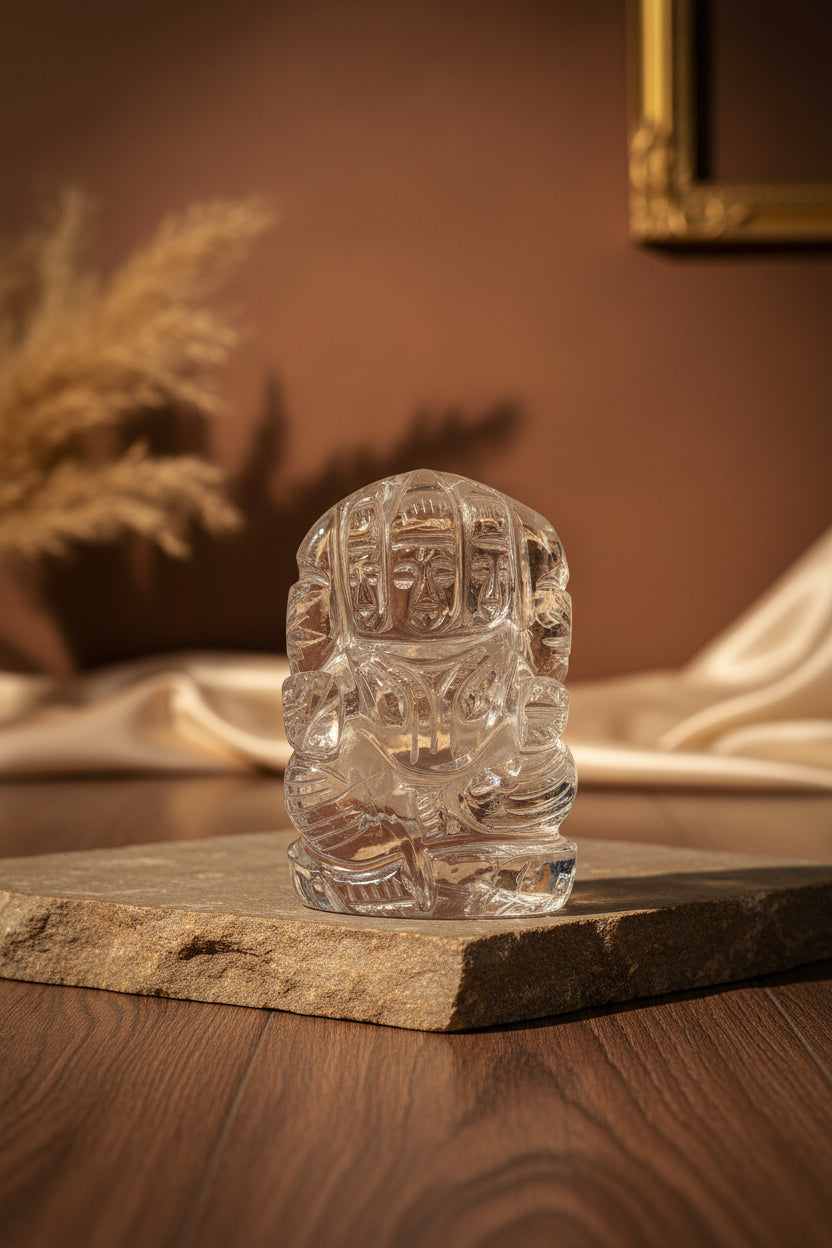 Kartikeya idol in Crystal - 74 gms