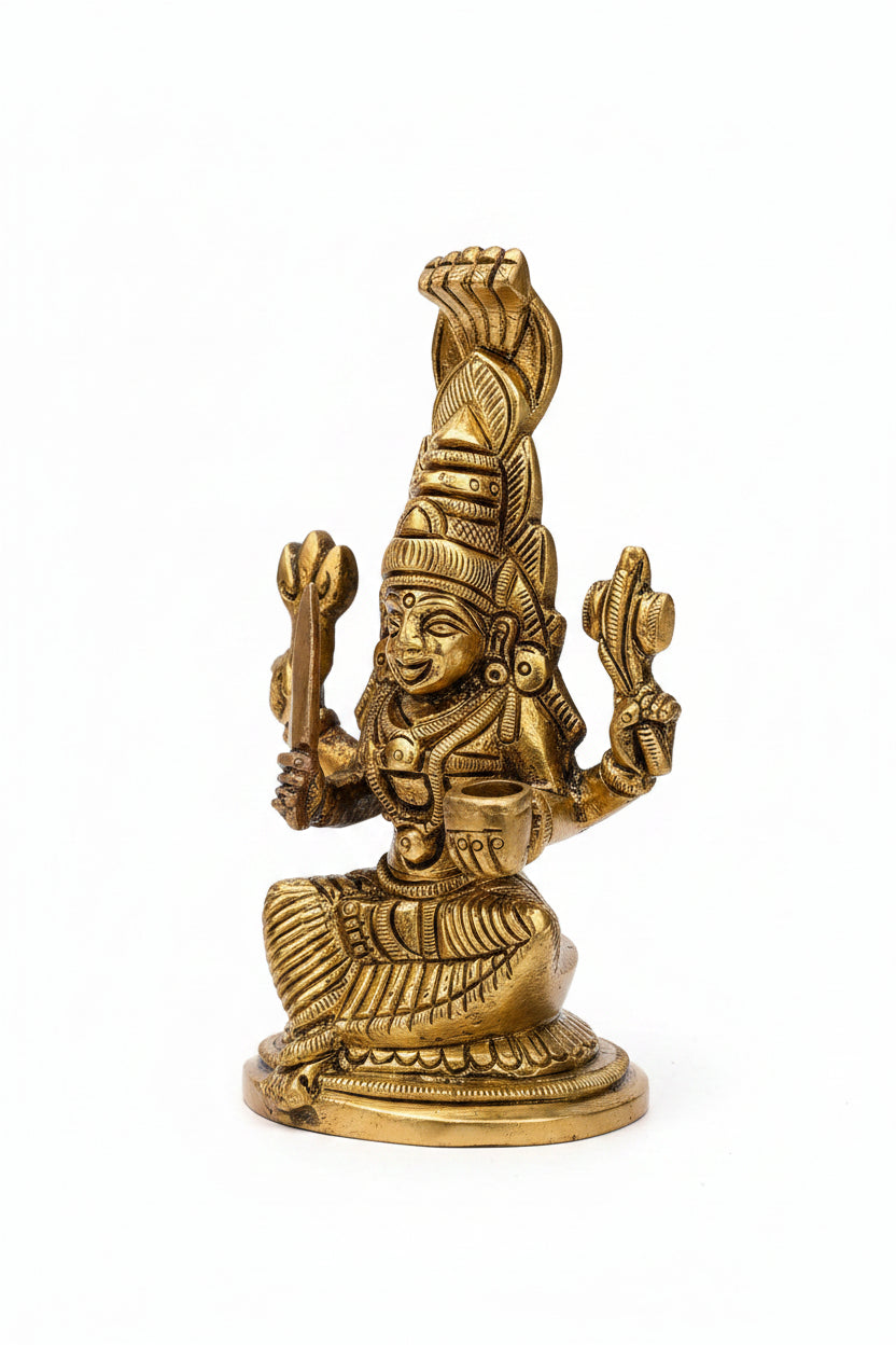 Karumari Amman Devi Brass Idol - ManiMonk