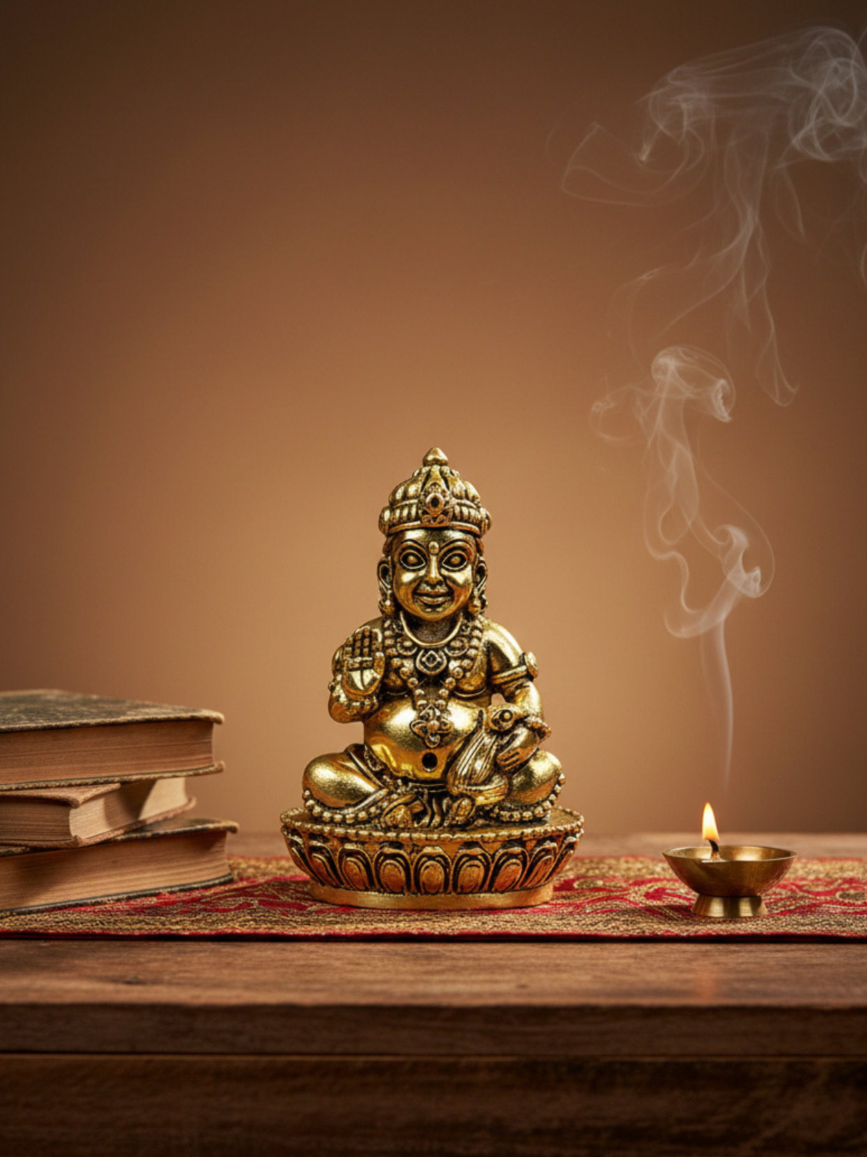 Kuber Maharaj Ashtadhatu Idol Deity of Wealth and Prosperity