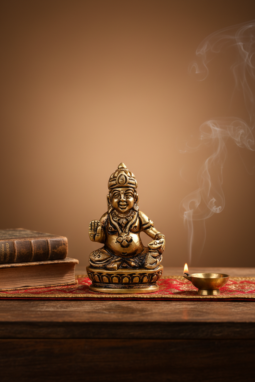 Kuber Maharaj Brass Statue - ManiMonk