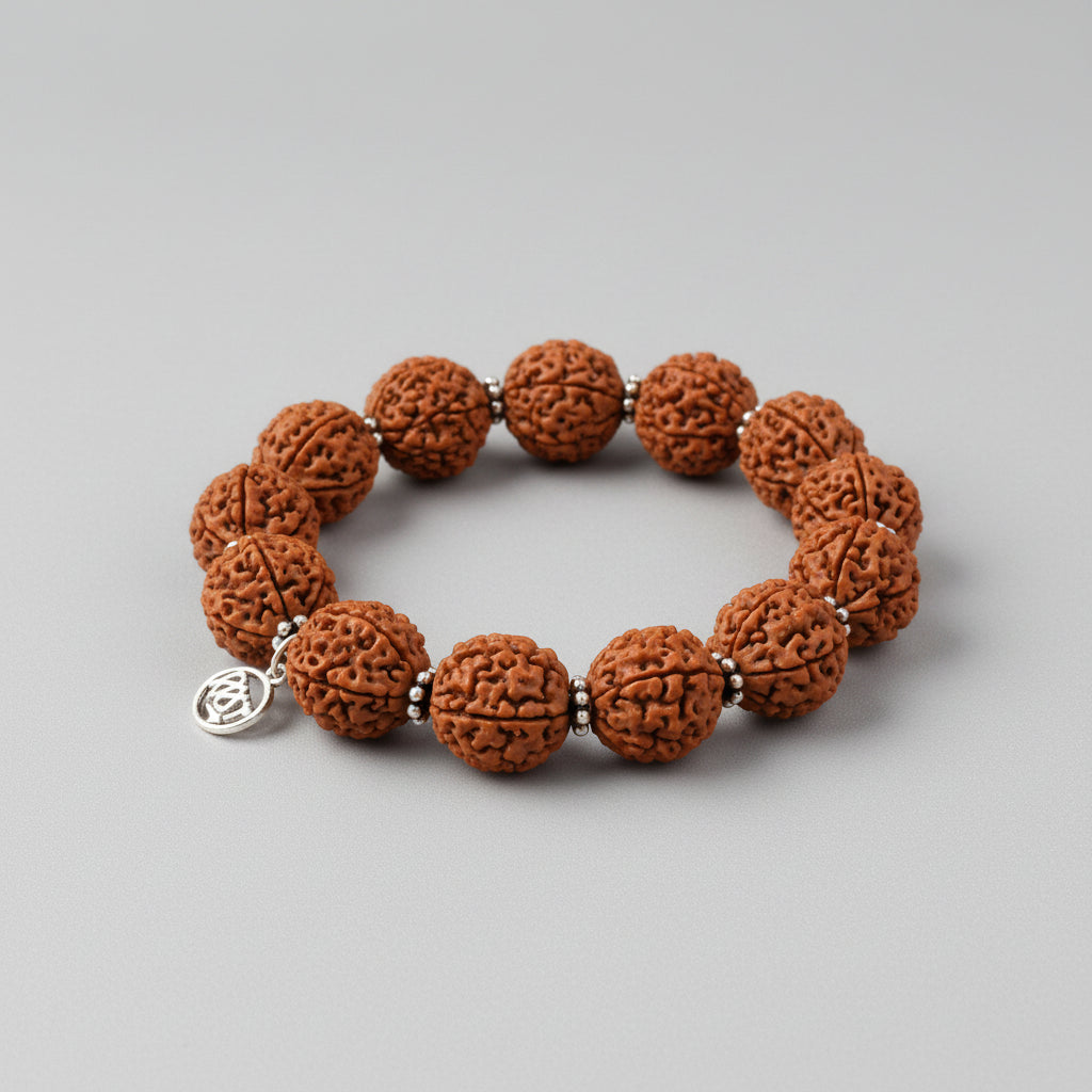 3 Mukhi Mahajwala Bracelet-Collector-Woolen Spacers