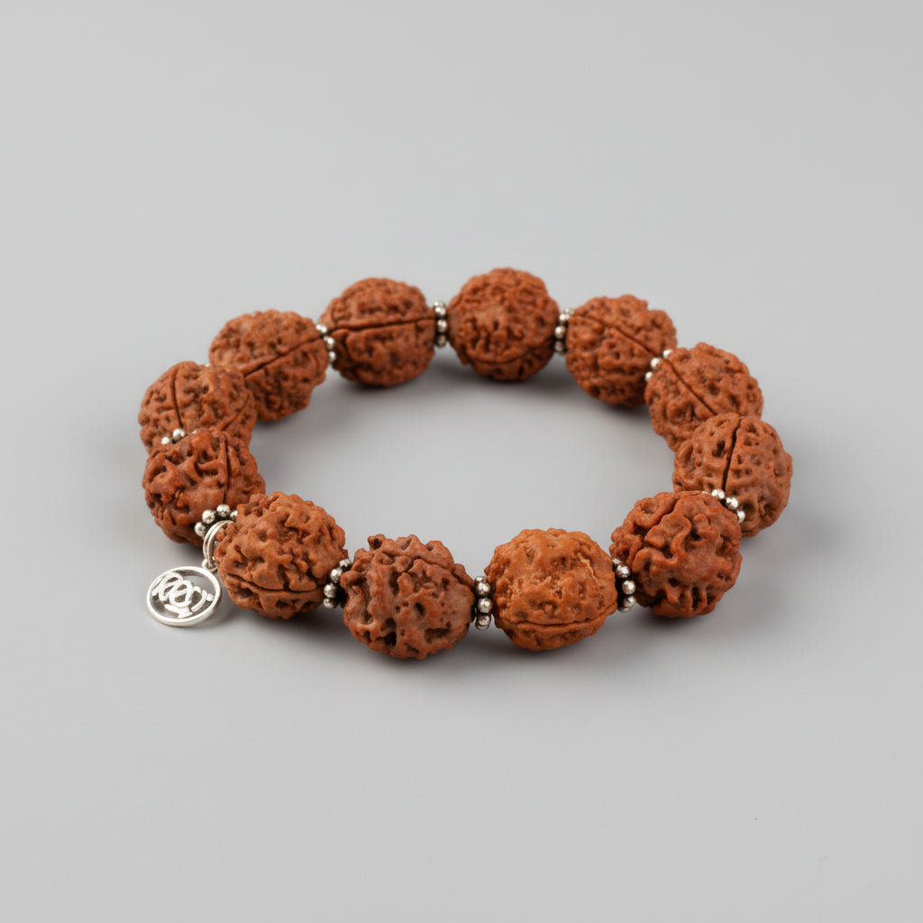 3 Mukhi Mahajwala Bracelet-Small-Silver Chakri