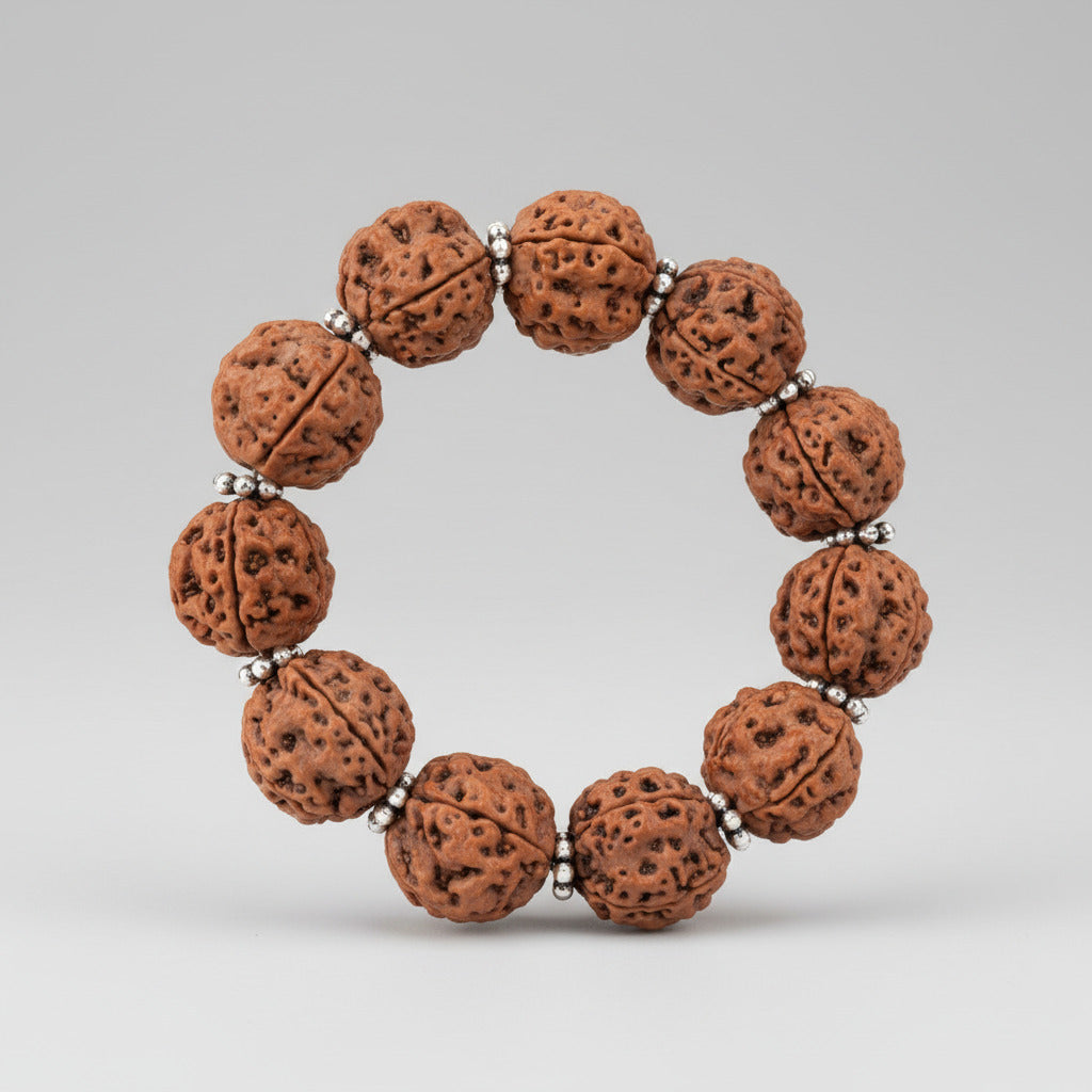 4 Mukhi Brahma Bracelet-Collector-Woolen Spacers