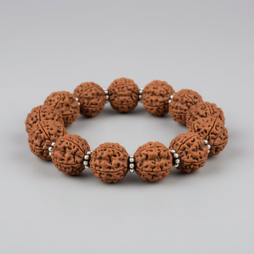 4 Mukhi Brahma Bracelet-Small-Silver Chakri