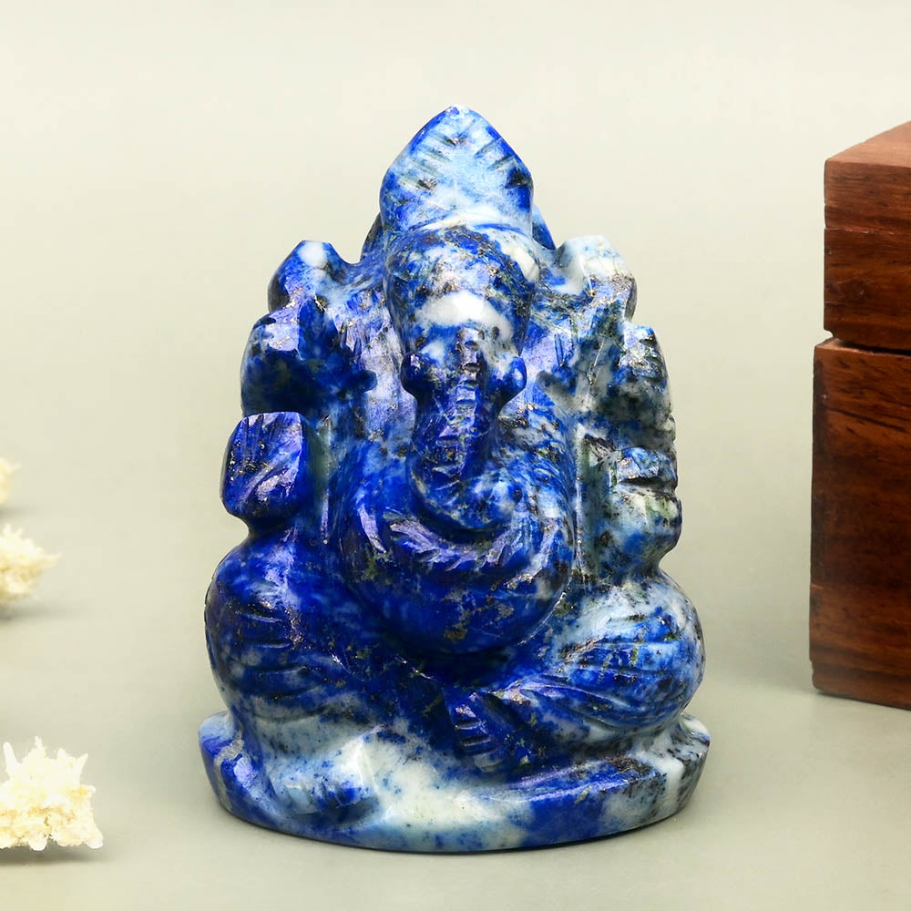 Lapis Lazuli Ganesh Idol - 130 gms