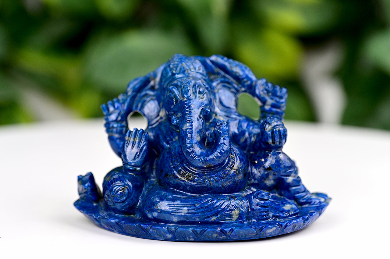 Lapis Lazuli Ganesh Idol - 339 gms