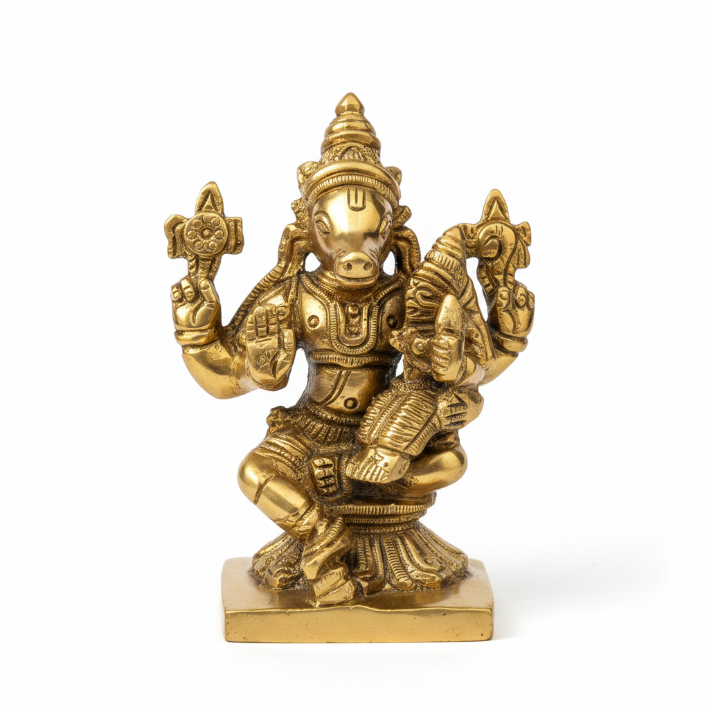 Lakshmi Hayagreeva Brass Idol Buy Online Premium Handcrafted Murti