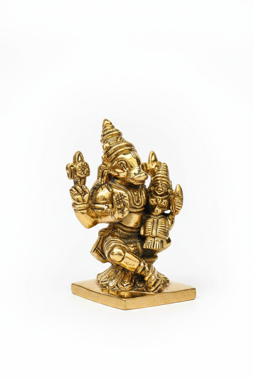 Lakshmi Hayagreeva Brass Idol Buy Online Premium Handcrafted Murti - ManiMonk