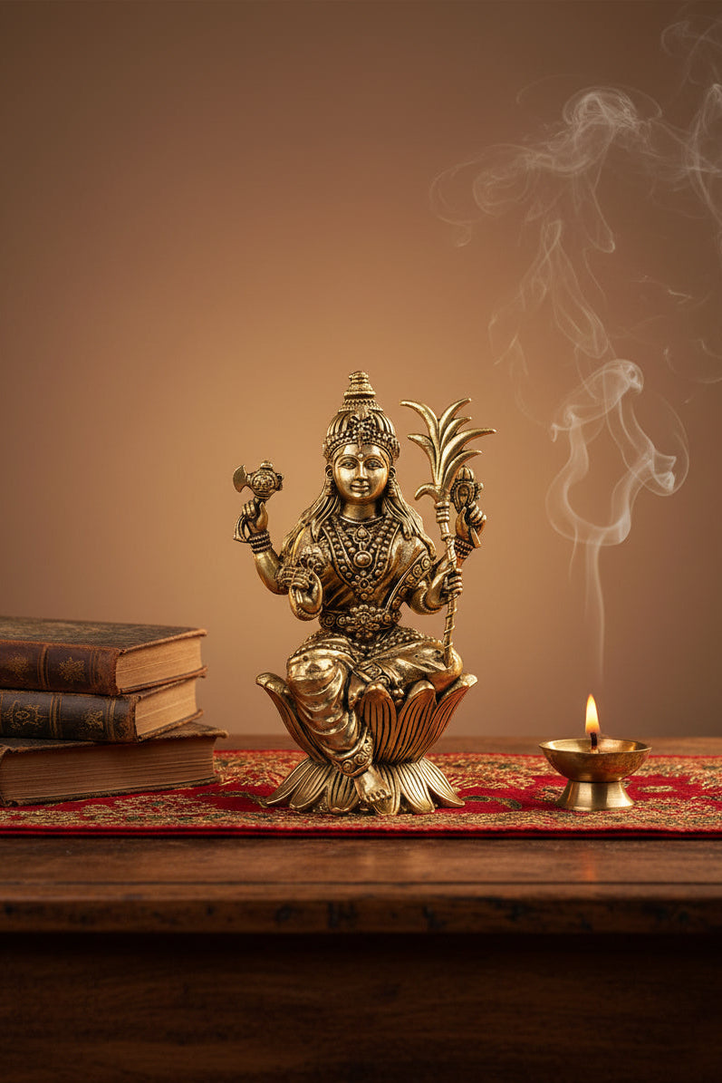 Lalita Tripura Sundari Mahavidya Ashtadhatu Idol 