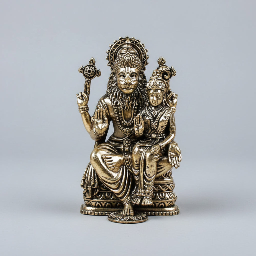 Laxmi Narsimha Ashtadhatu Idol