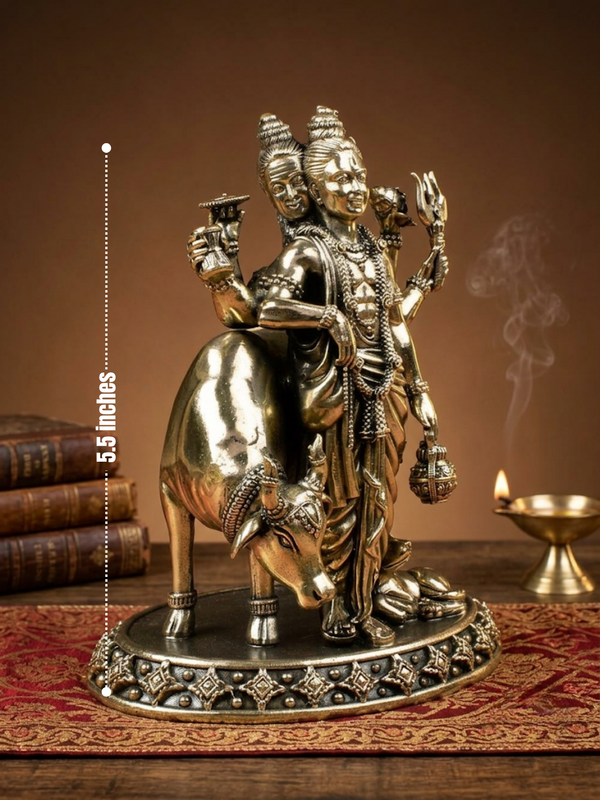Lord Dattatreya Ashtadhatu Idol Energised Trimurti Datta Guru Murti