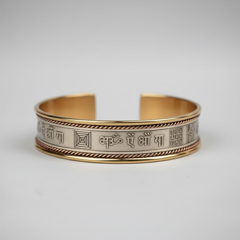 Budh Mercury Mantra Kada-Copper Finish
