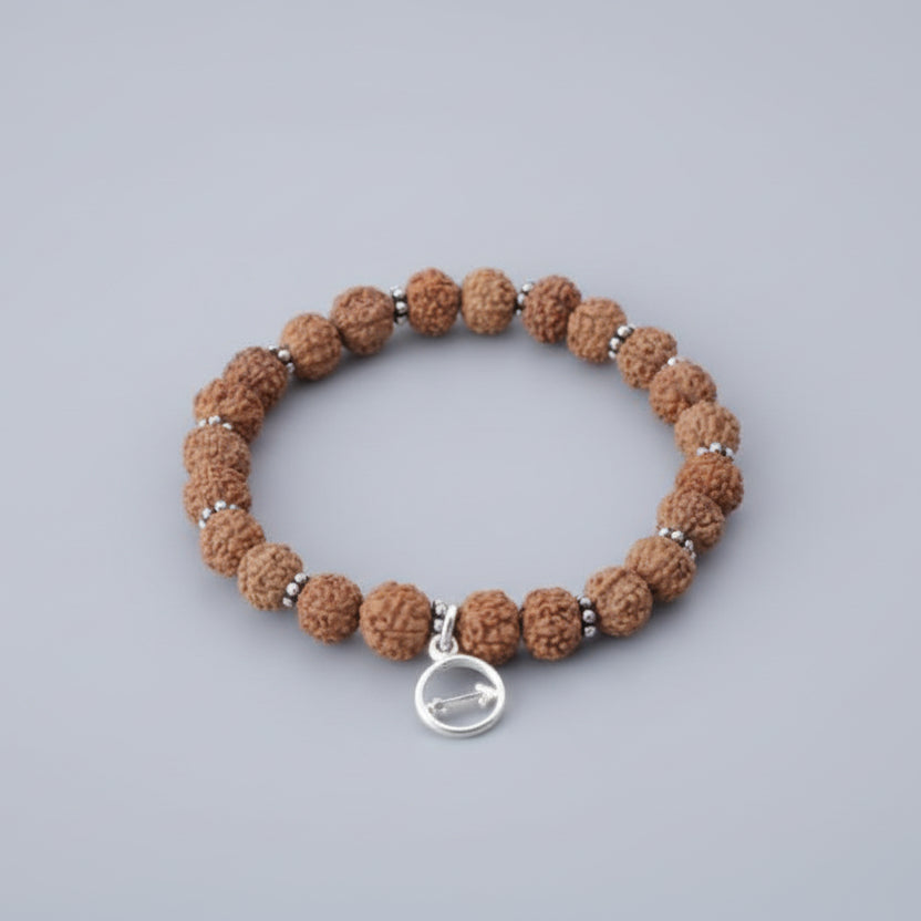 7 Mukhi Mahalakshmi Java Bracelet-Silver Chakri