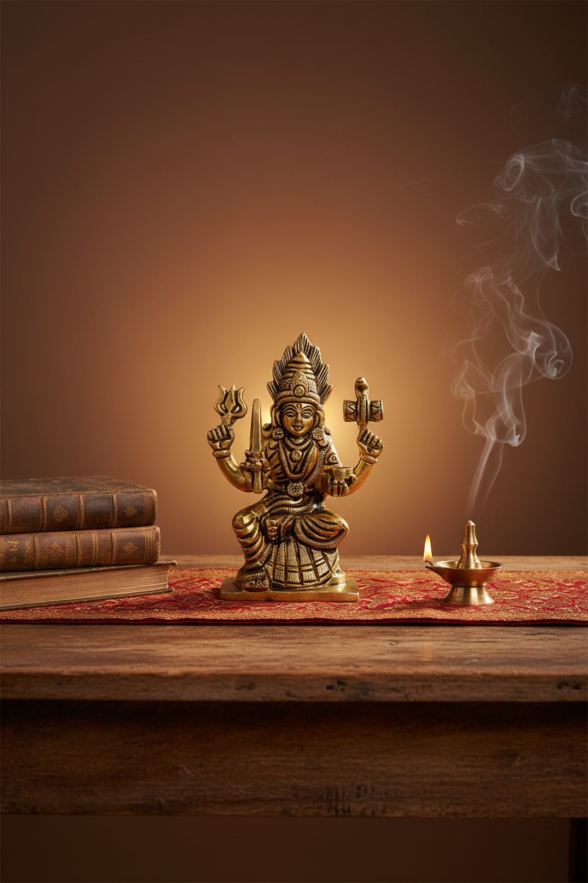 Maa Karu Mariamman Brass Idol Statue for Home Temple and Pooja
