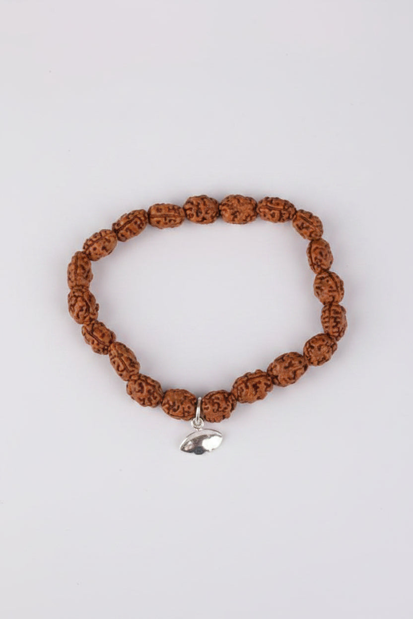Mani Monk Java Moon Rudraksha Bracelet Design I – 12 mm