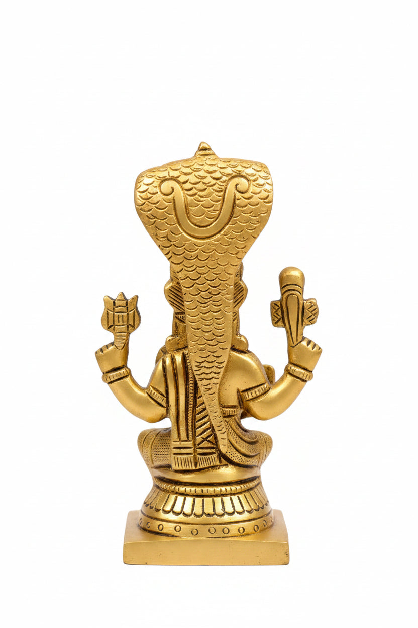 Mariyamman Brass Murti Handcrafted Idol 4.3 Inch for Home Temple and Puja - ManiMonk