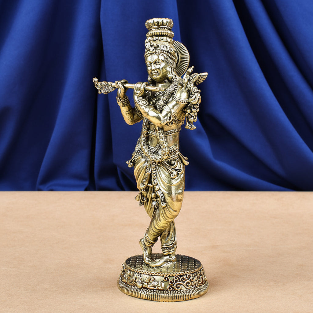 Muralidhar Krishna Ashtadhatu Idol