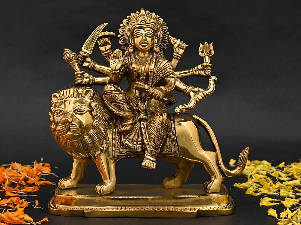 Mother Durga Brass Murti