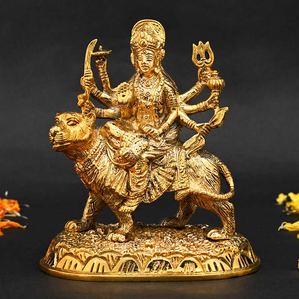 Maa Durga Brass Murti-Large