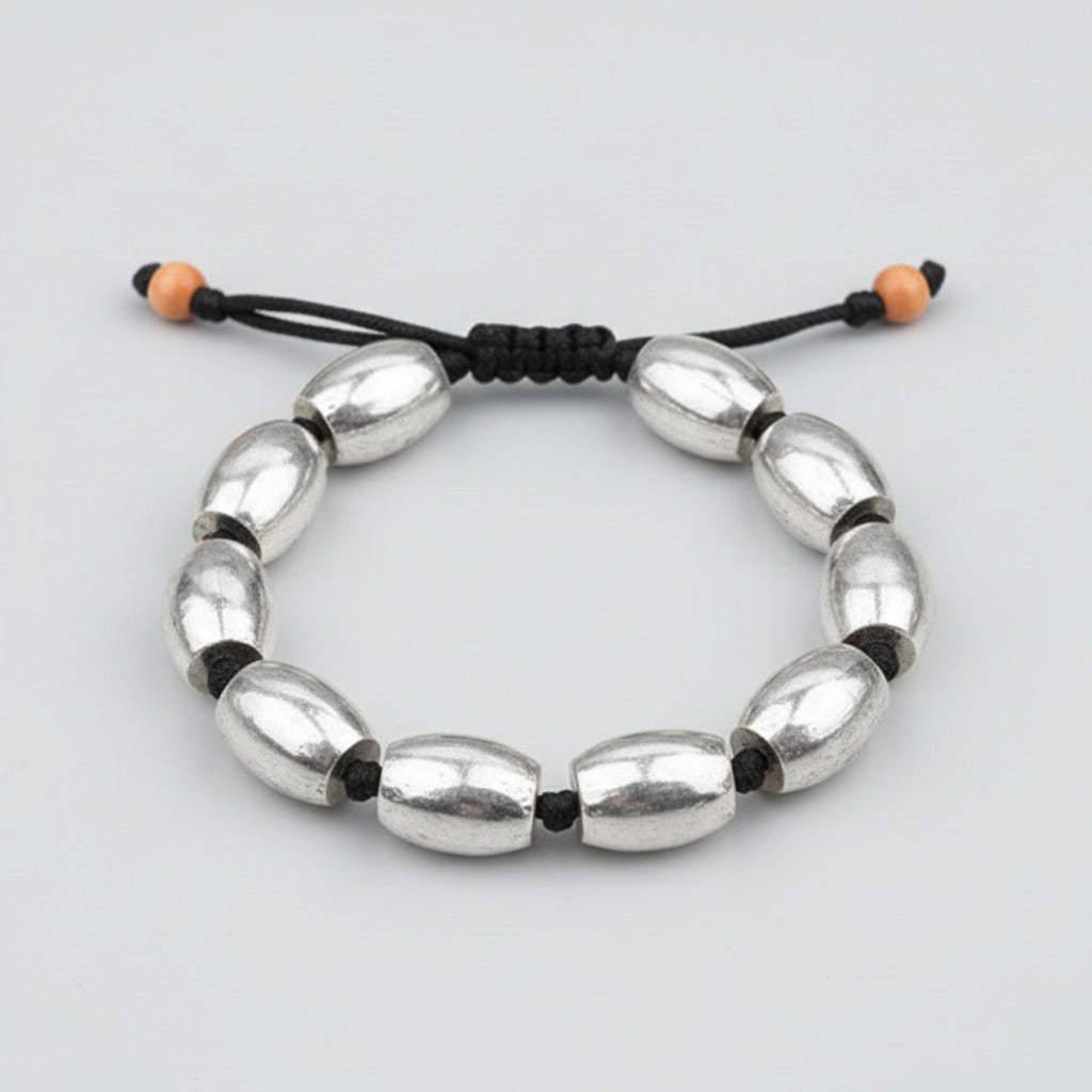 Parad Barrel Beads Bracelet-11 mm