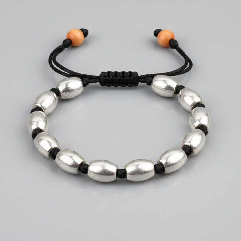 Parad Barrel Beads Bracelet-17 mm