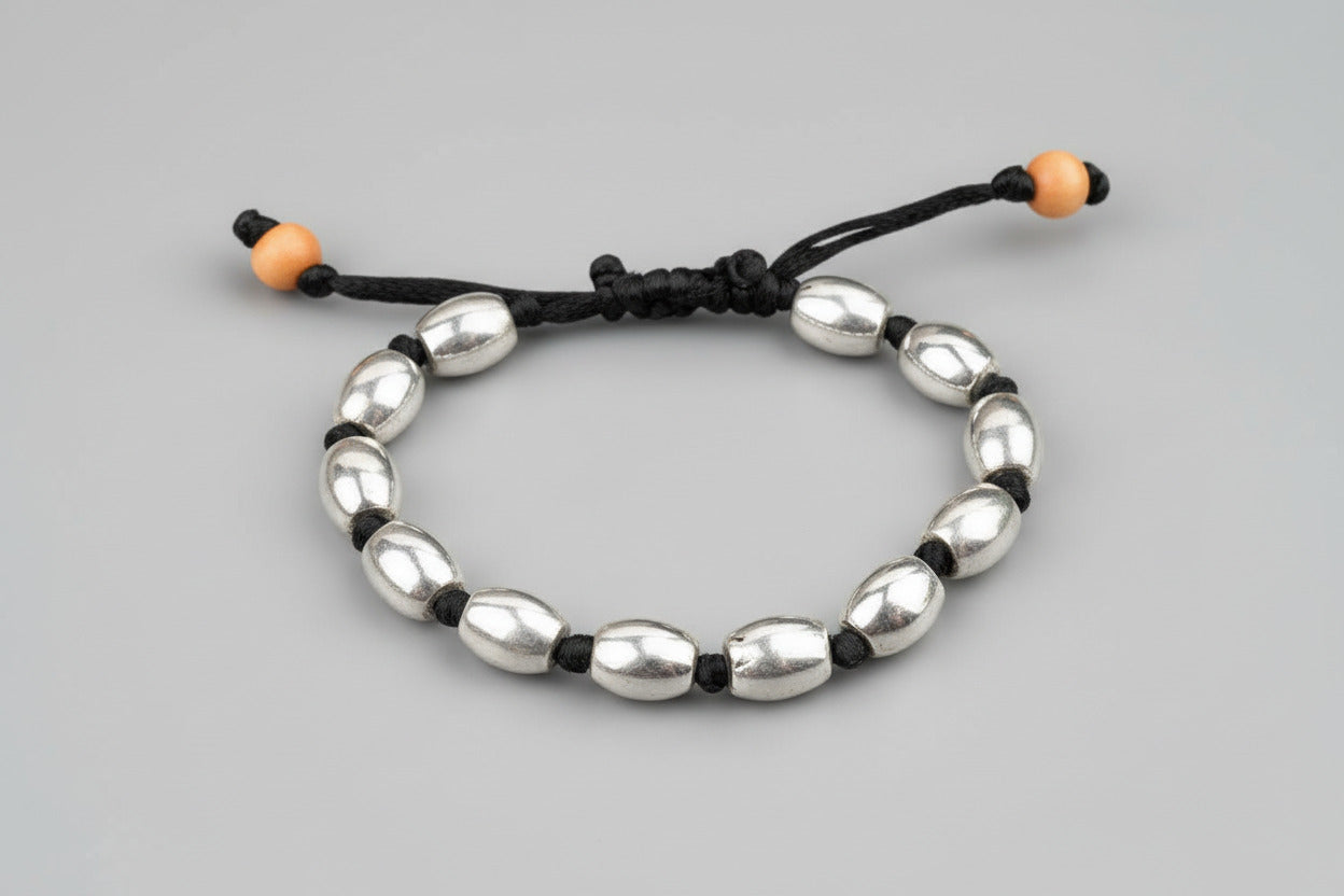 Parad Barrel Beads Bracelet-11 mm