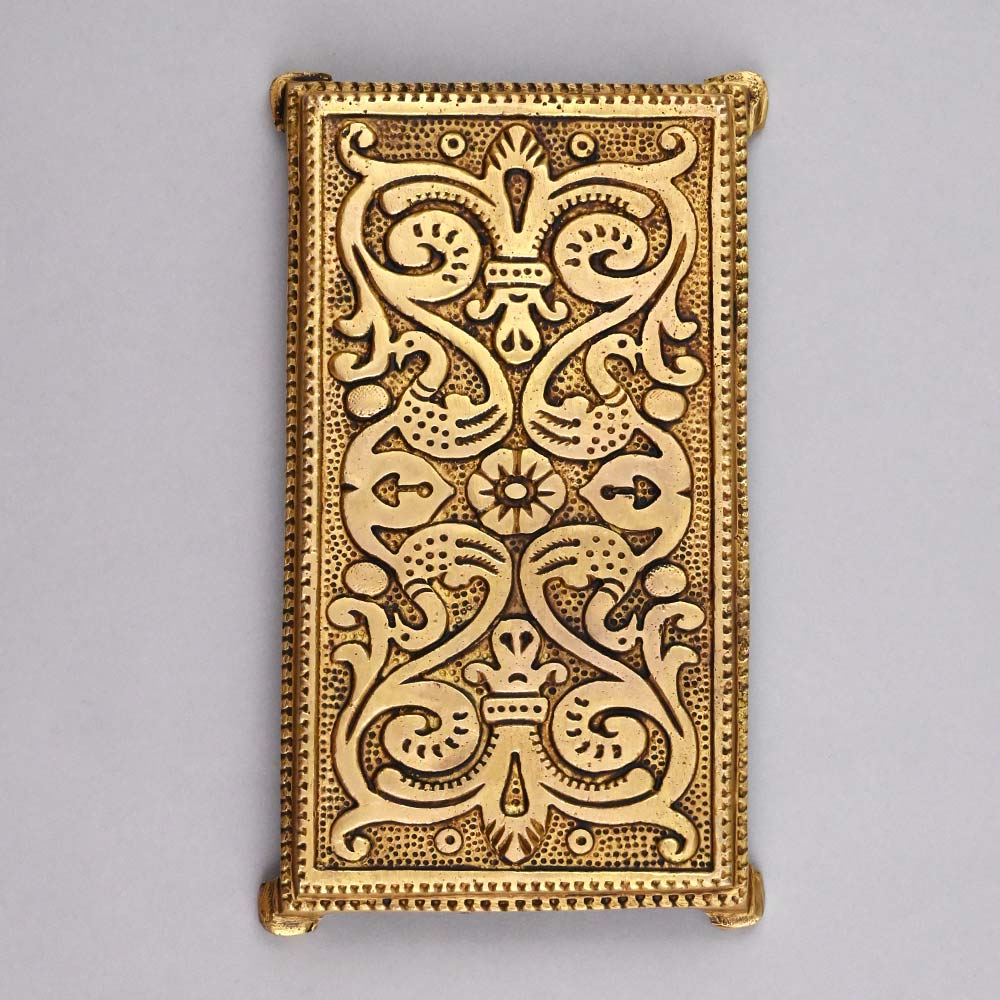Rectangular Brass Pooja Chowki Pedestal-Large