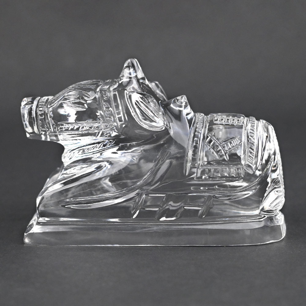 Crystal Sphatik Nandi - 269 gms