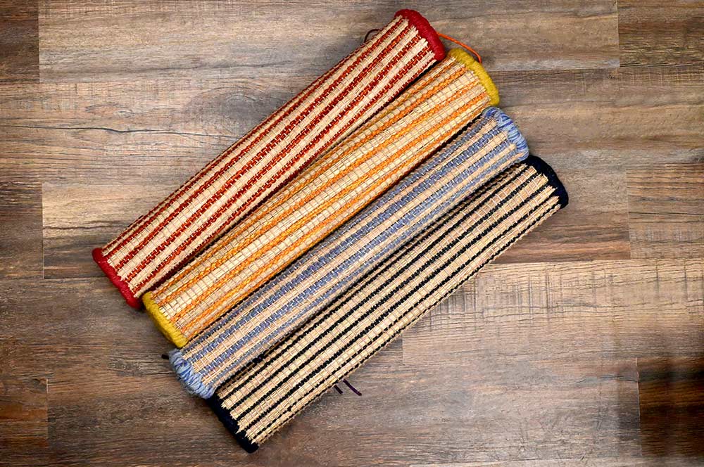 Kusha Grass Yoga Mat 24 x 24 inches-Light Blue