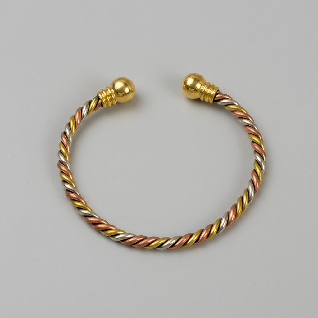 3 Metal Twisted Kada