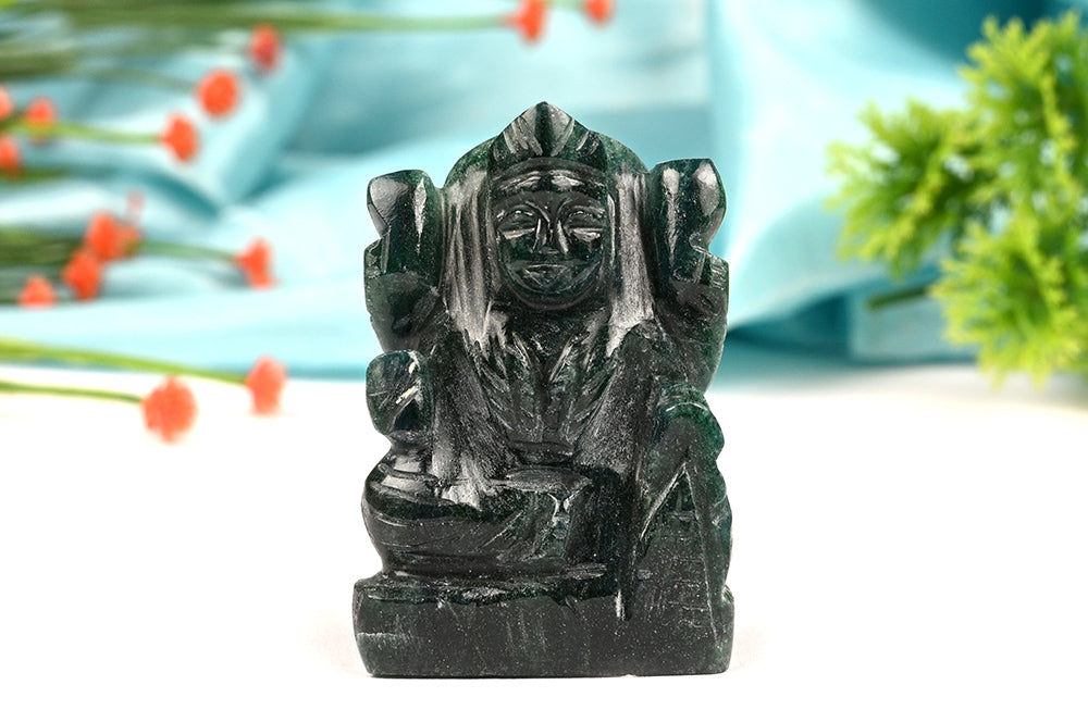 Green Jade Laxmi Idol - 59 gms