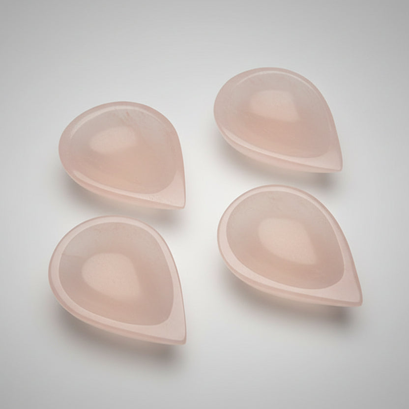 Light Green Jade Gemstone Diya (Set of 4)