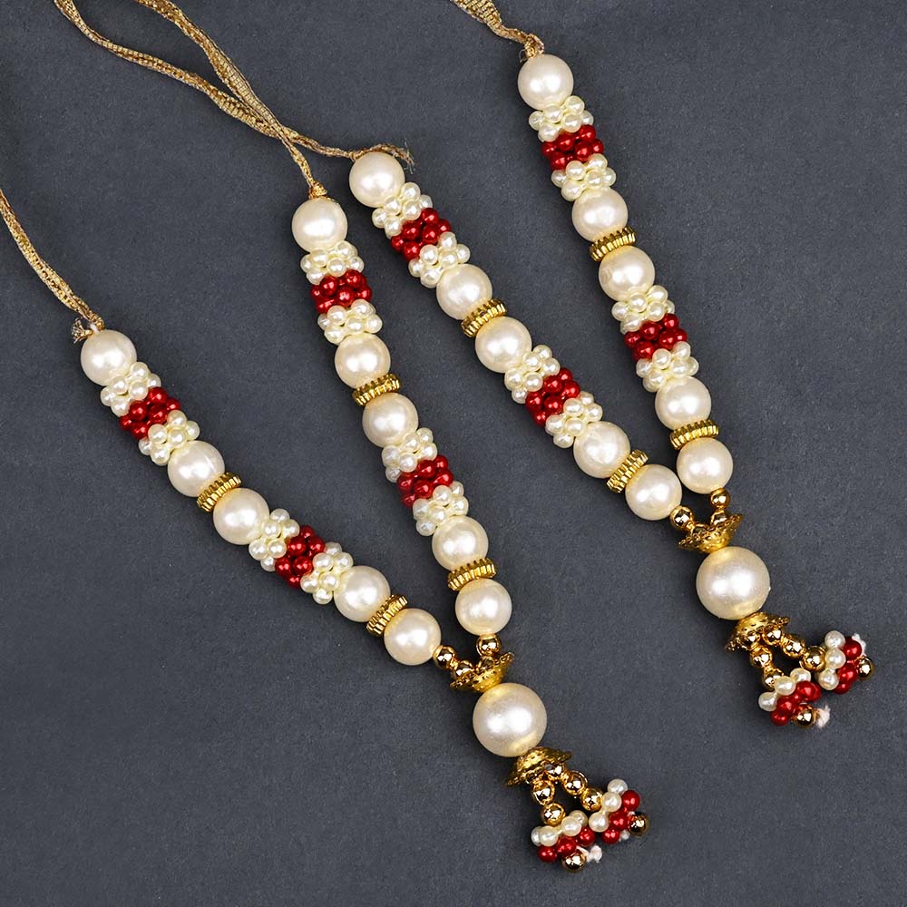 Designer Pearl Deity Garland Set of 2