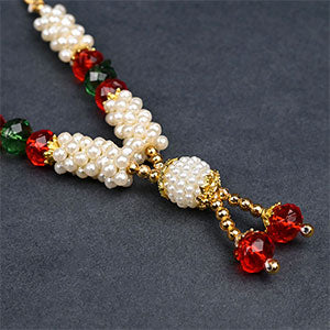 Crystal Pearl Deity Garland Set of 2