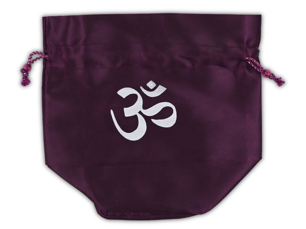 OM Satin Pouches Big Size Set of 5-Grape Purple