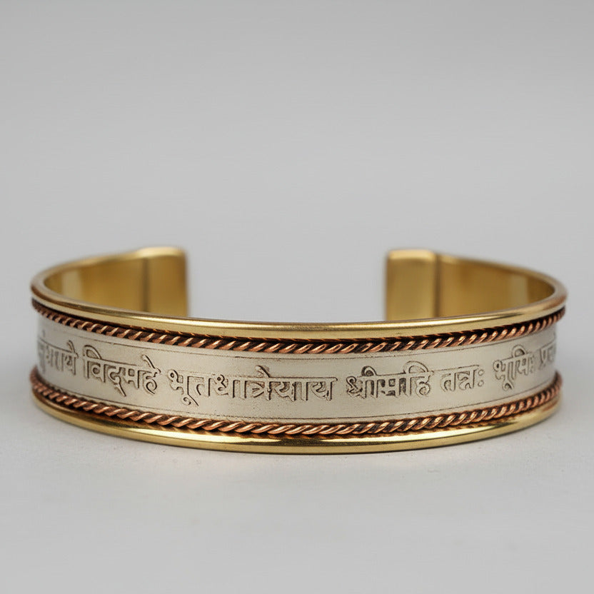 Bhumi Devi Gayatri Mantra Kada-Copper Finish