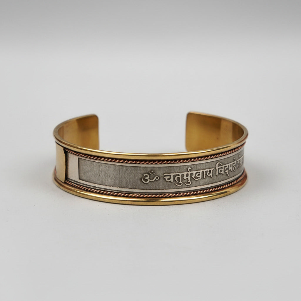Brahma Gayatri Mantra Kada-Copper Finish