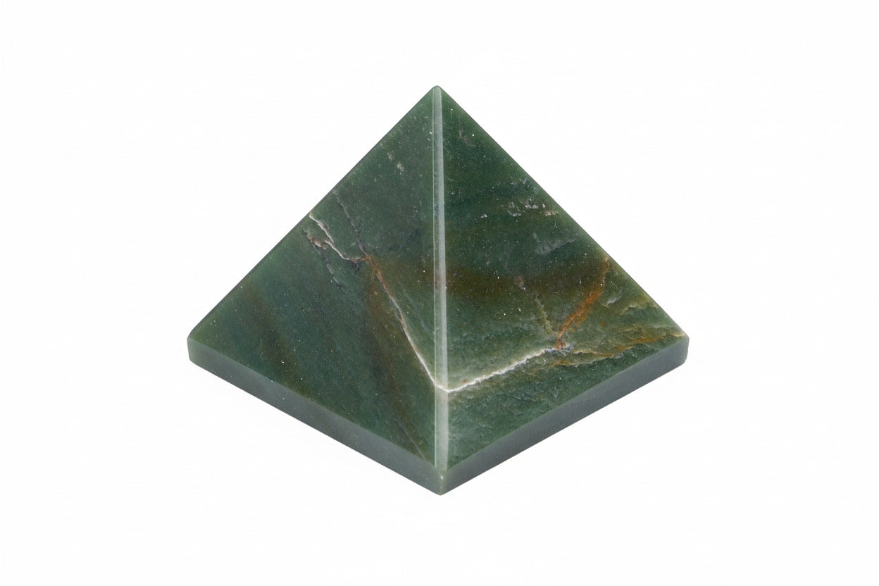 Green Jade Pyramid (120 to 130 gms)-One Piece