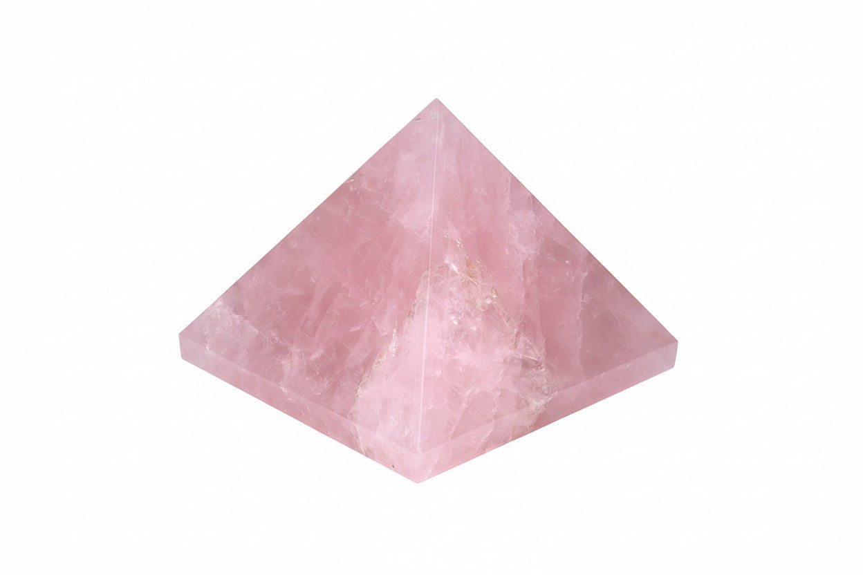 Rose Quartz Pyramid (350 to 360 gms)-One Piece