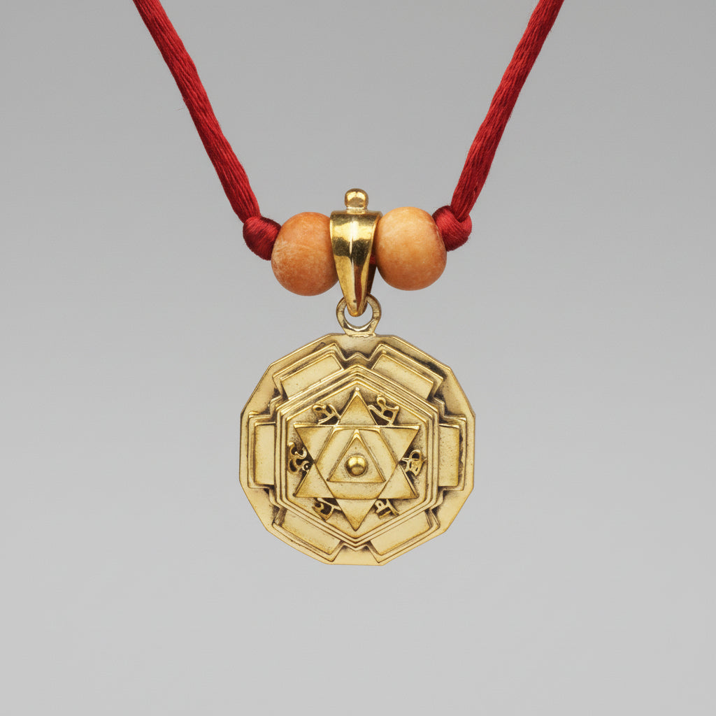 Shiva 3D Yantra Brass Pendant