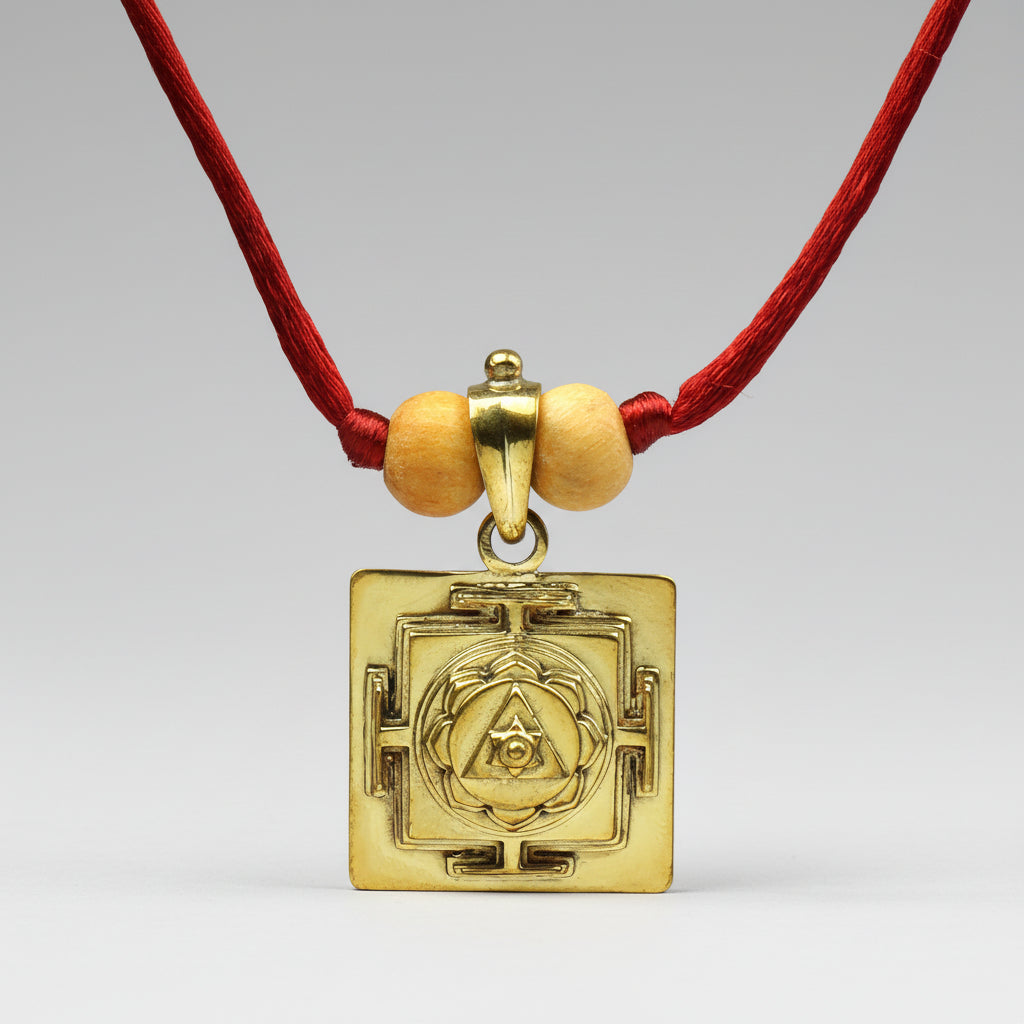 Ganesh 3D Yantra Brass Pendant
