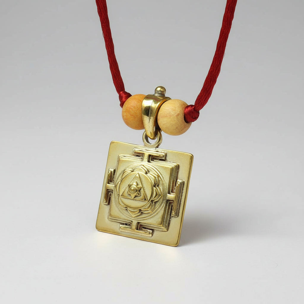 Ganesh 3D Yantra Brass Pendant