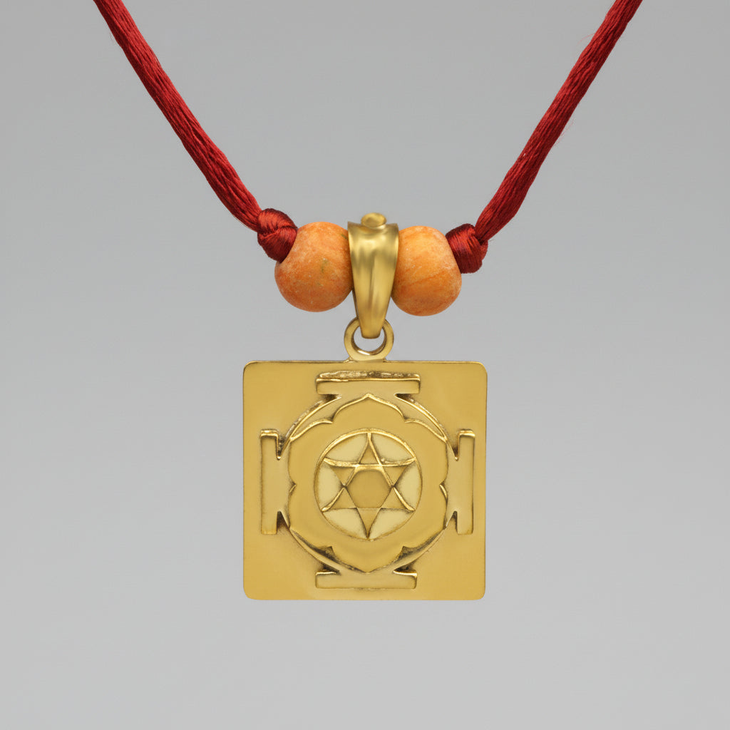 Katyayani 3D Yantra Brass Pendant