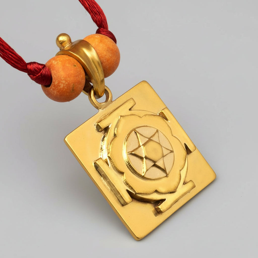 Katyayani 3D Yantra Brass Pendant