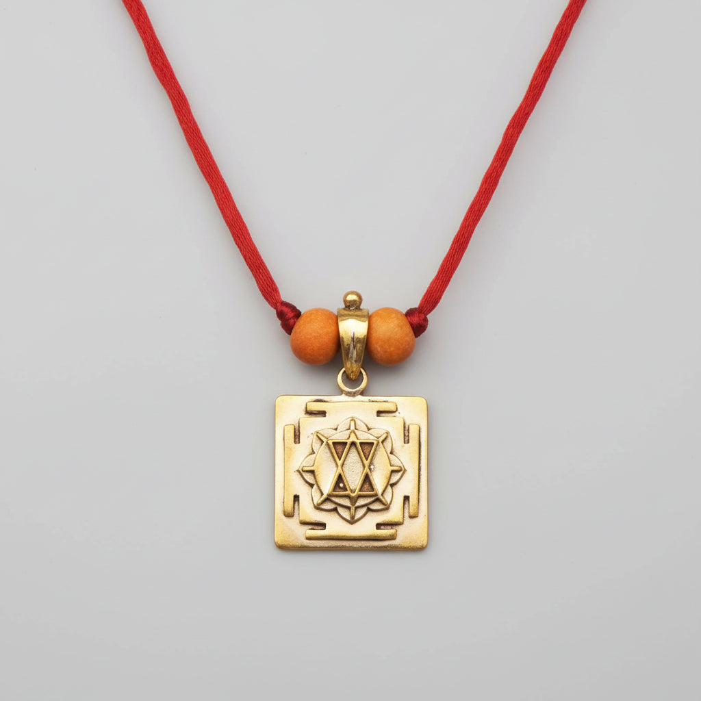 Matangi 3D Yantra Brass Pendant
