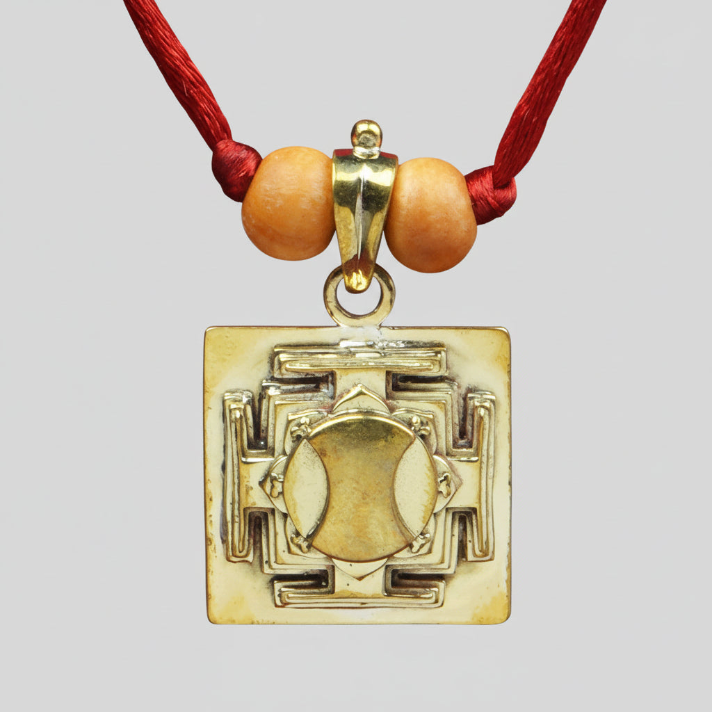 Hanuman 3D Yantra Brass Pendant