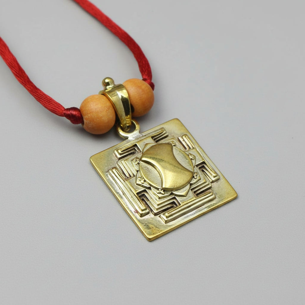 Hanuman 3D Yantra Brass Pendant