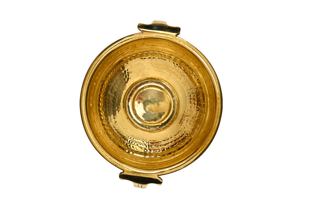 Dotted Brass Urli Bowl-Large
