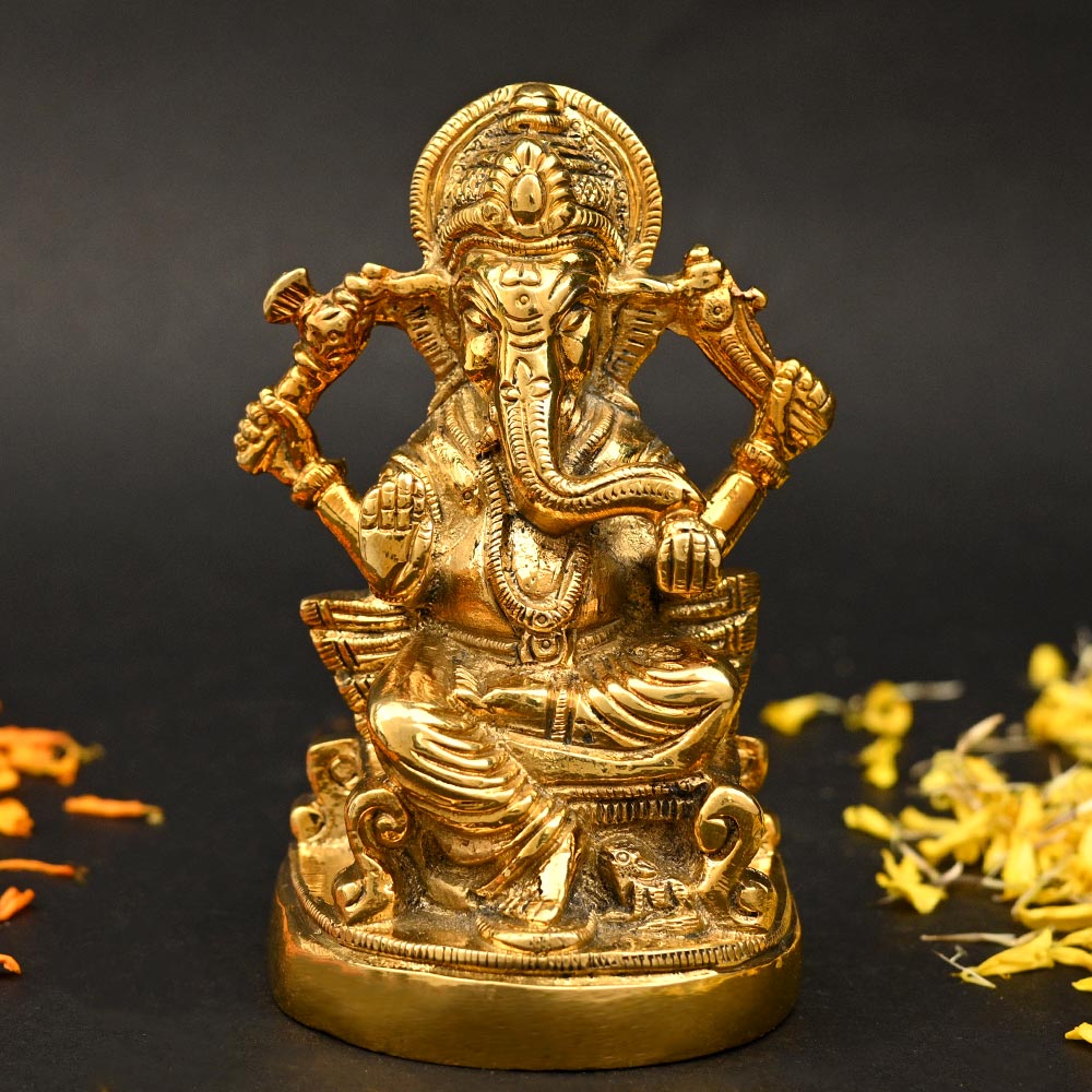 Lord Ganesh Brass Statue